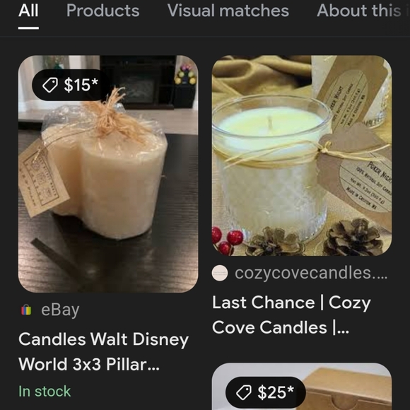 NWT Walt Disney world 3×3 pillar candle mouse head matching metal tray - Picture 9 of 9